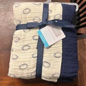 Hudson Baby Football Swaddle Blankets